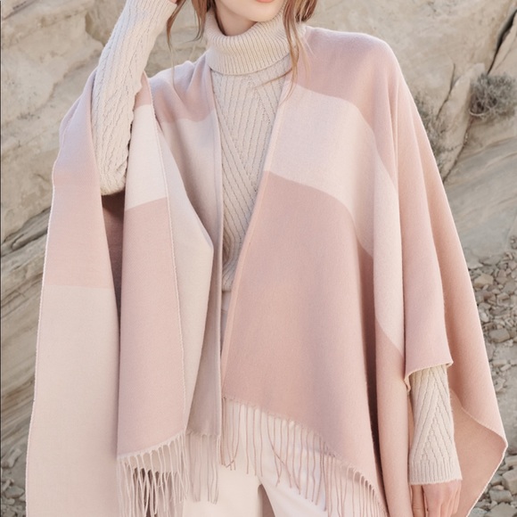 Soia & Kyo Accessories - Soia & Kyo Woven  Scarf Scarfigan with Fringe